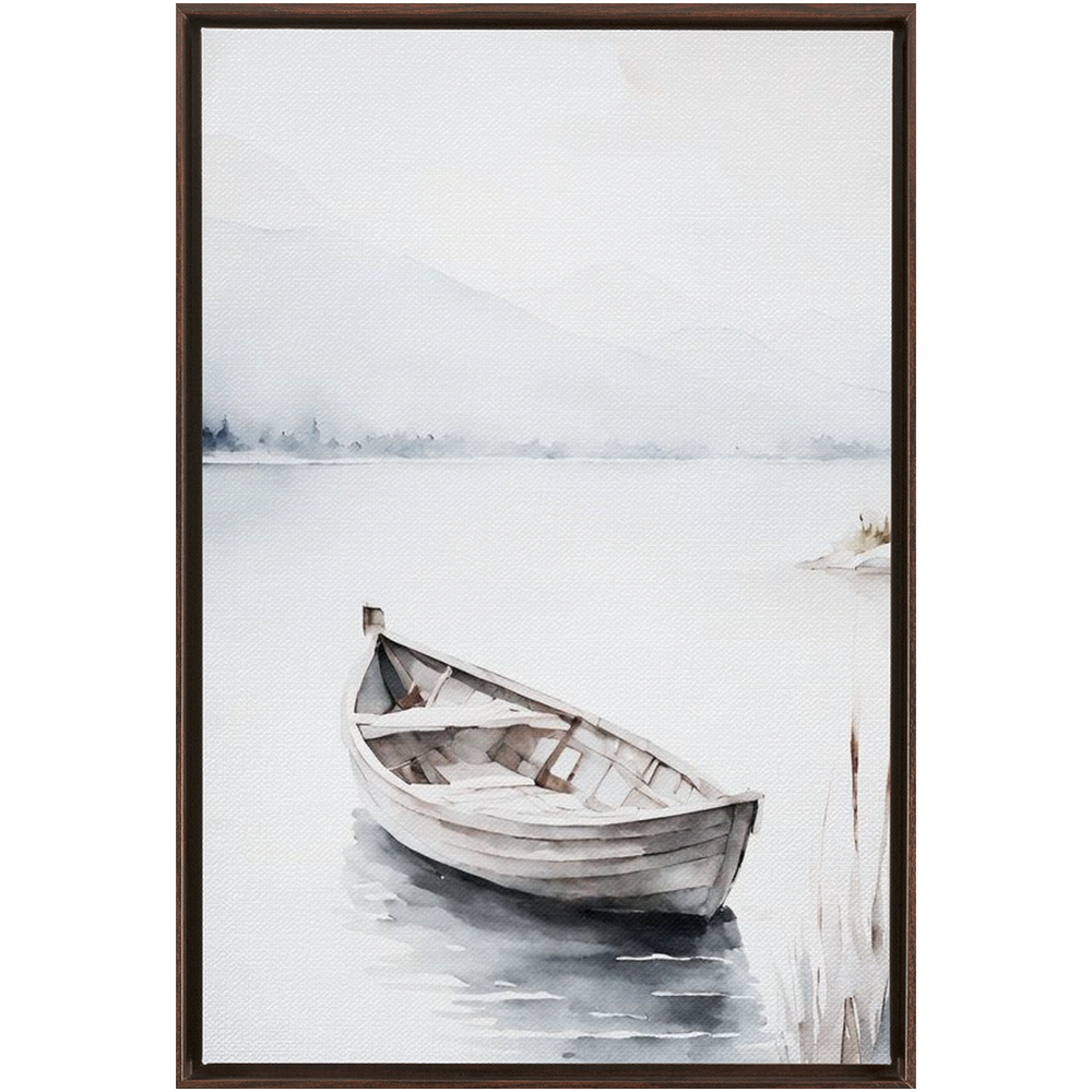 "Fischerboot" Canvas Framed