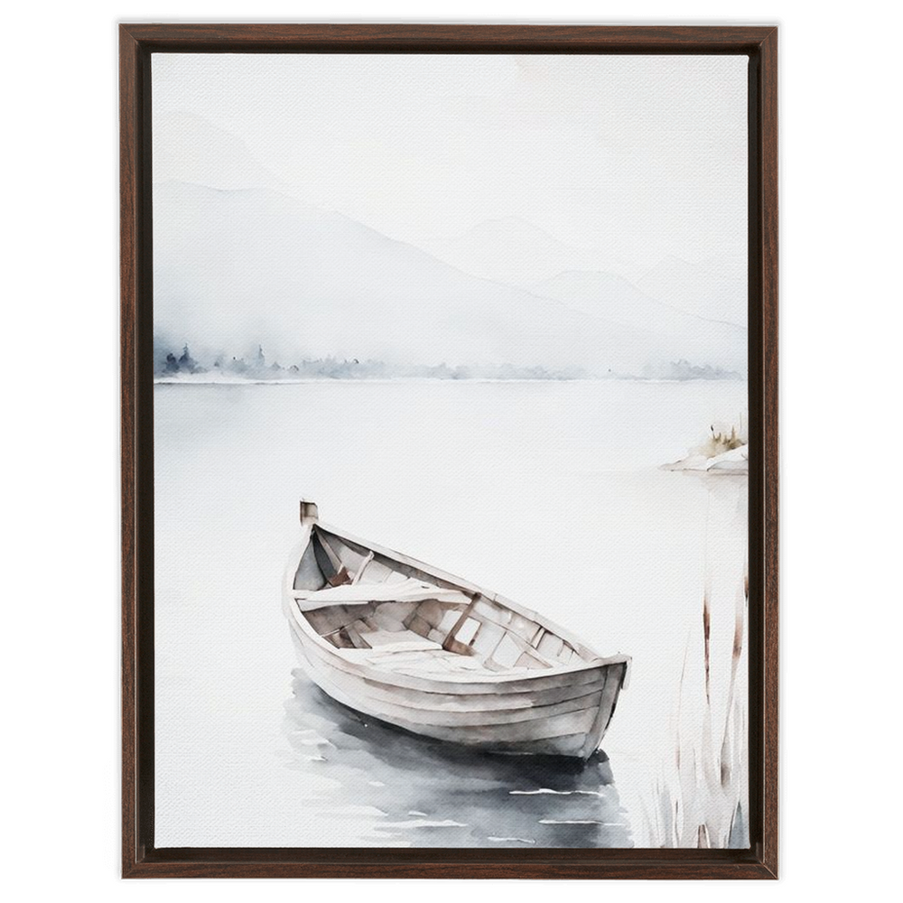 "Fischerboot" Canvas Framed