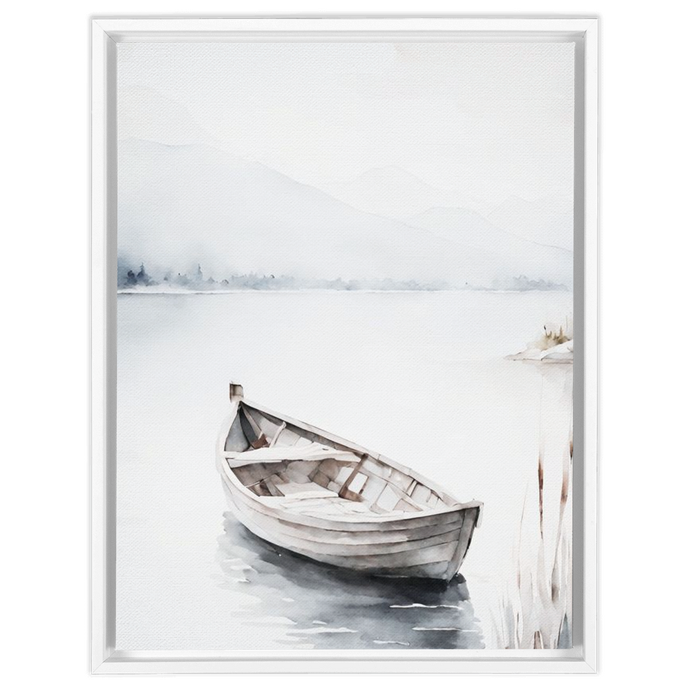 "Fischerboot" Canvas Framed