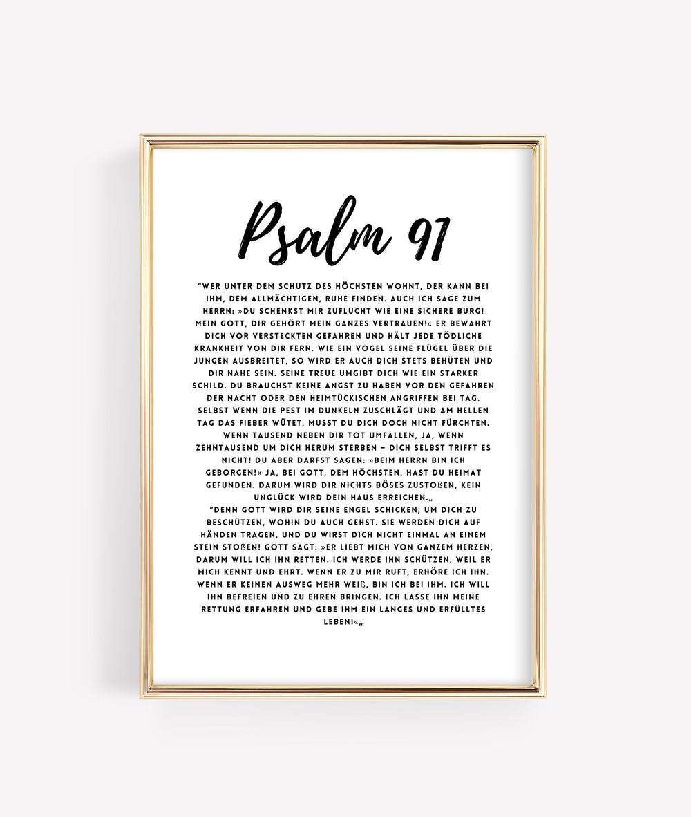 "Psalm 91 4 Color Set" Digital Image