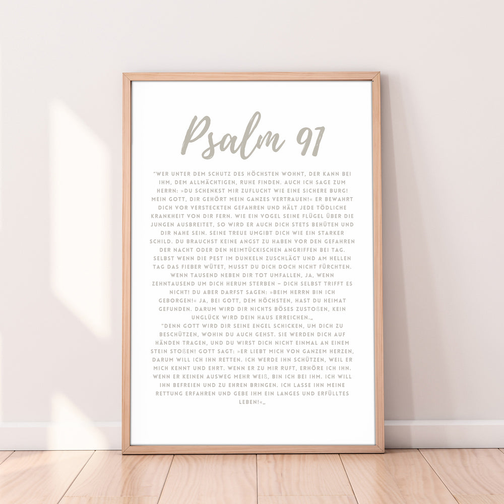 "Psalm 91 4 Color Set" Digital Image