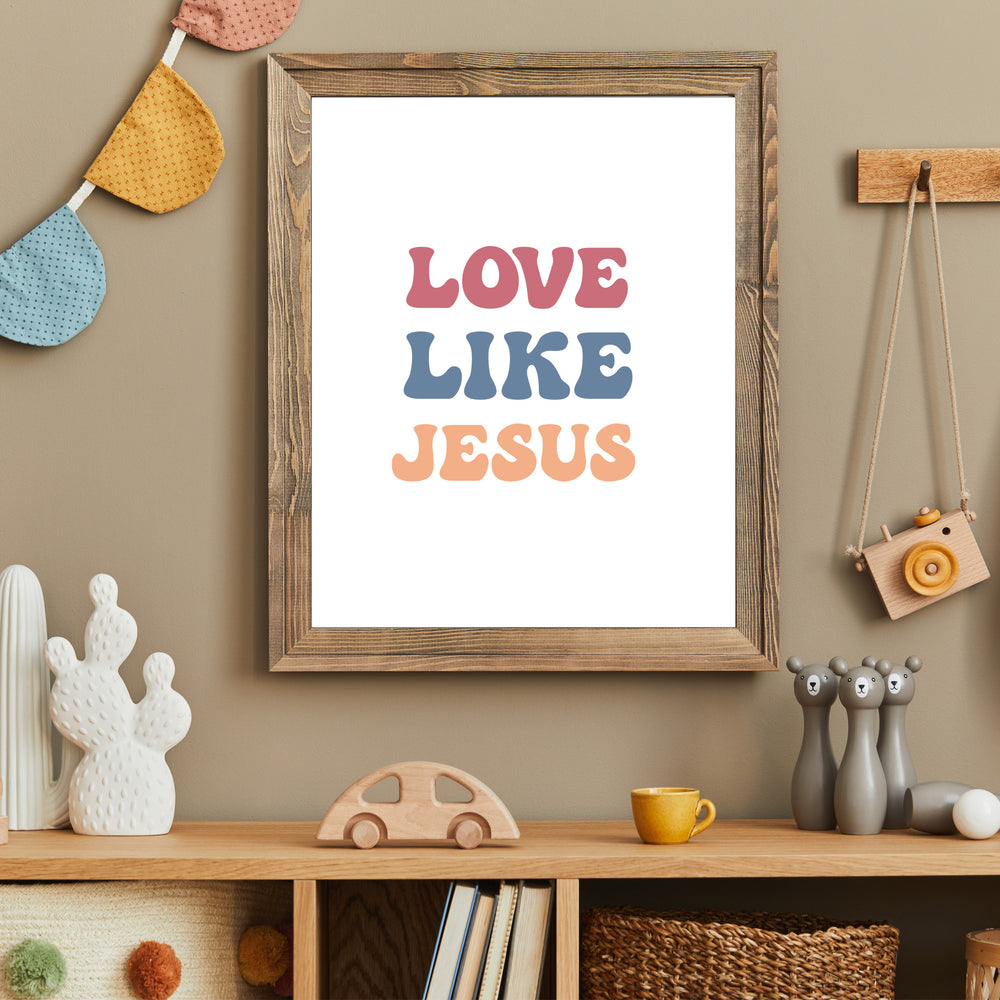 Farbe "Love Like Jesus" Digitales Bild