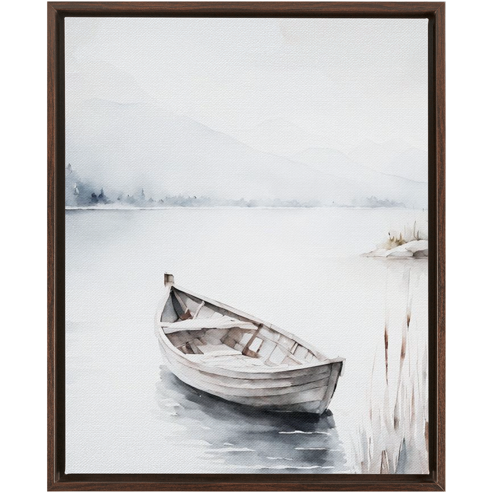 "Fischerboot" Canvas Framed